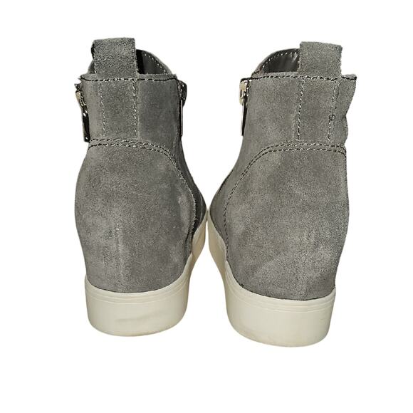 Steve Madden Gray Sneakers with Side Zipper - Picture 4 of 7